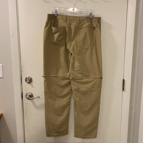 Simms Khaki Convertible Nylon Blend Shorts Pants Fishing Hiking Pants Size 38 - Picture 4 of 11